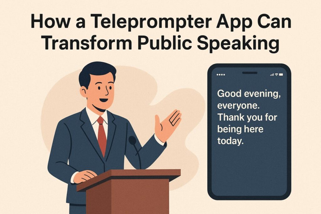 Teleprompter App for Speaking publicly