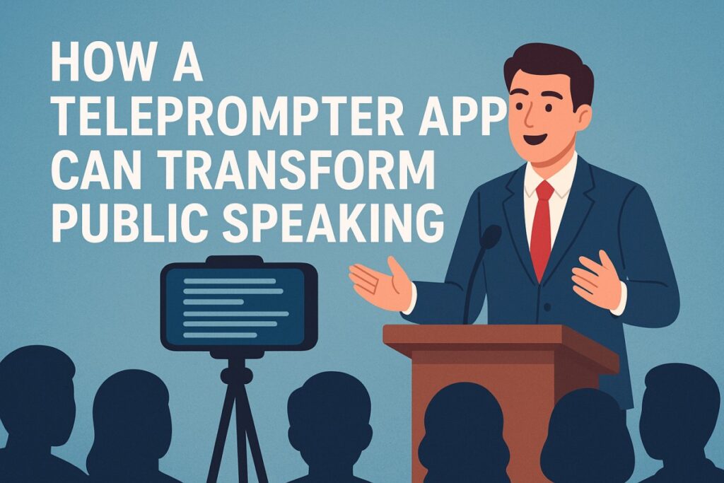 Teleprompter App for Public Speaking